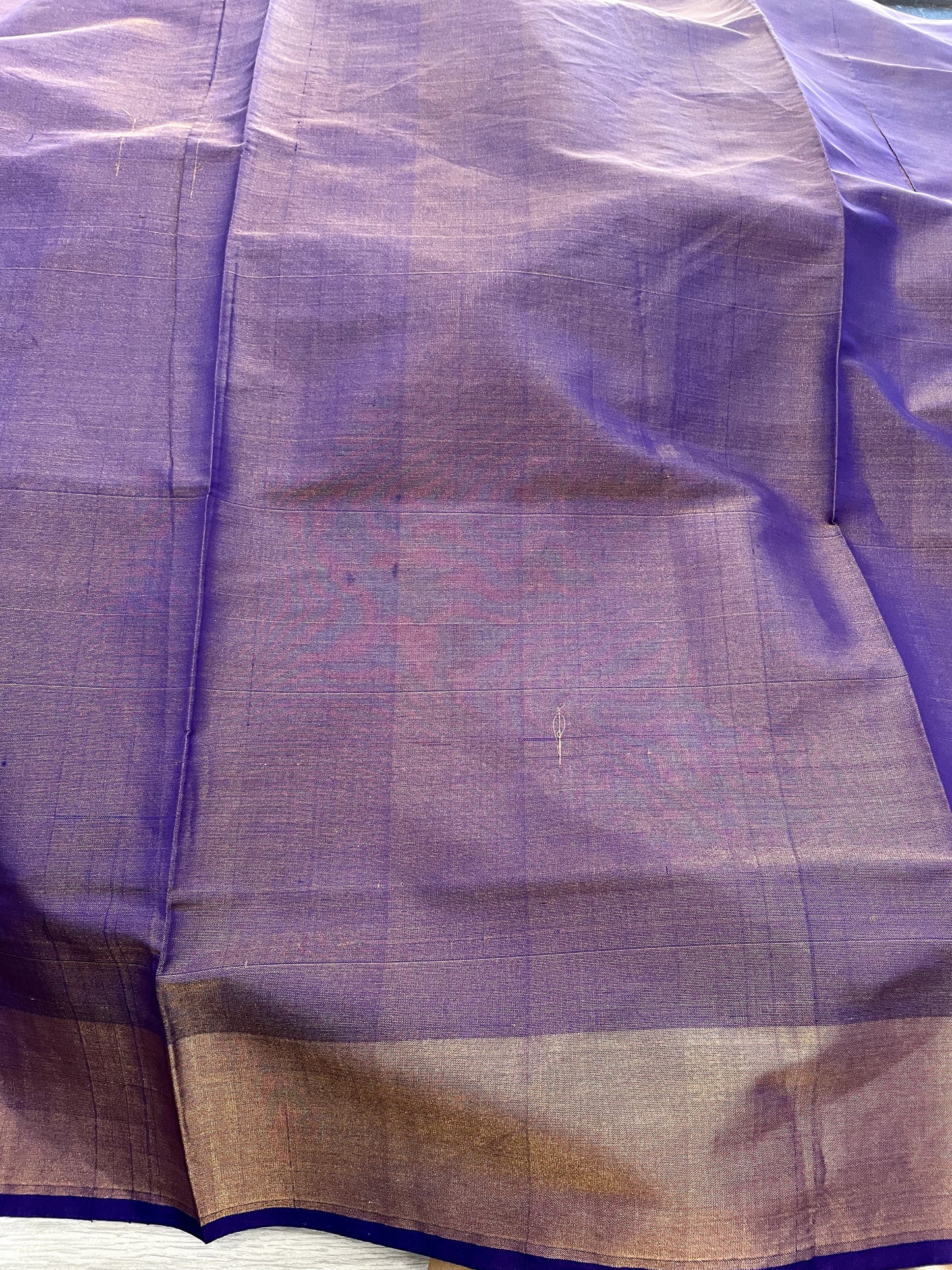 SP24A051 Cream Blue Pure Handloom Uppada Silk Saree