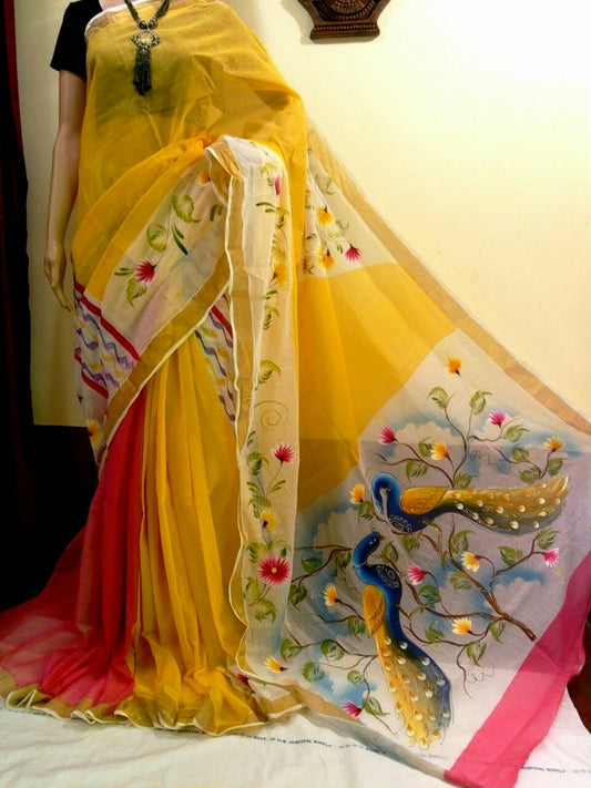 pj-peacock-floral-hand-painted-kerala-cotton-saree-kcadi028
