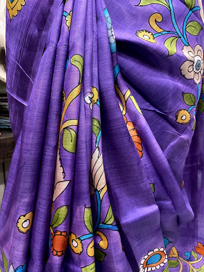 SP24A162 Violet Green Pure Bishnupuri Silk Saree