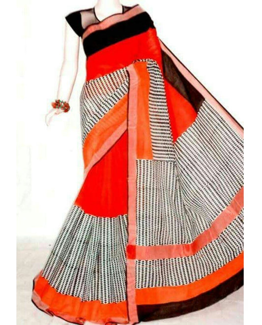 pj-red-black-hand-block-painted-kerala-cotton-saree-kcbadi038