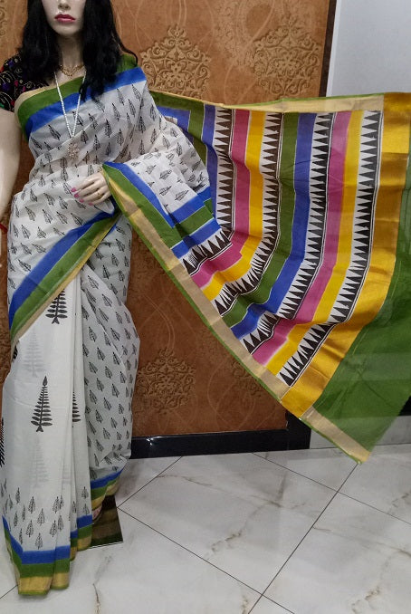 pj-white-hand-block-painted-kerala-cotton-saree-kcbadi054