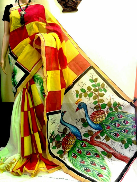 pj-peacock-floral-hand-painted-kerala-cotton-saree-kcadi029