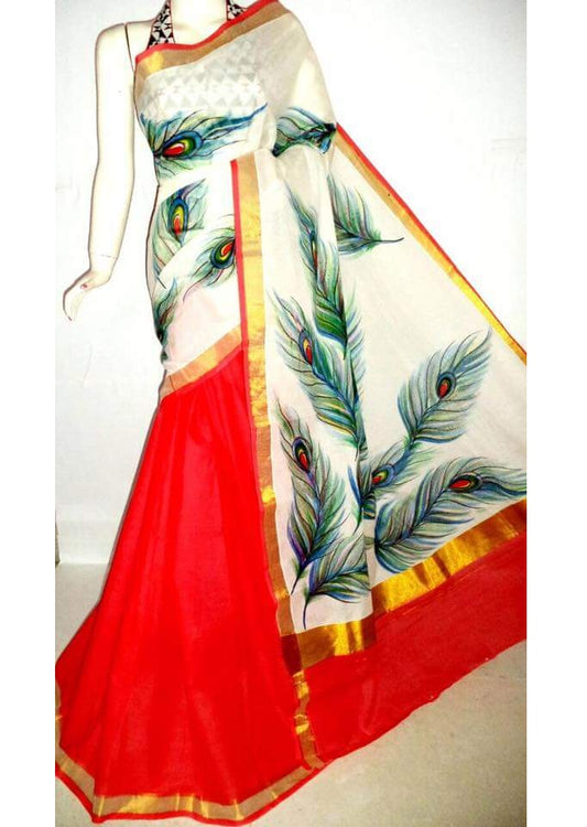 pj-peacock-feather-hand-painted-kerala-cotton-saree-kcadi054