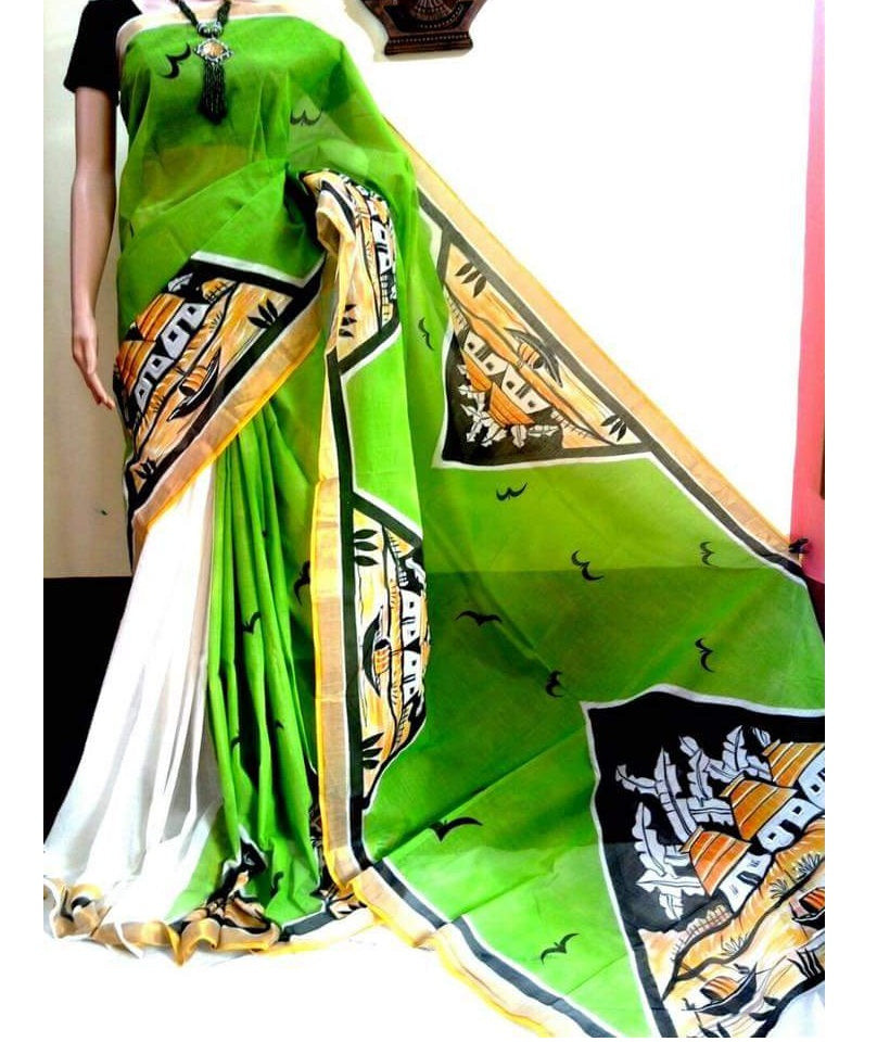 pj-nature-hand-painted-kerala-cotton-saree-kcadi057