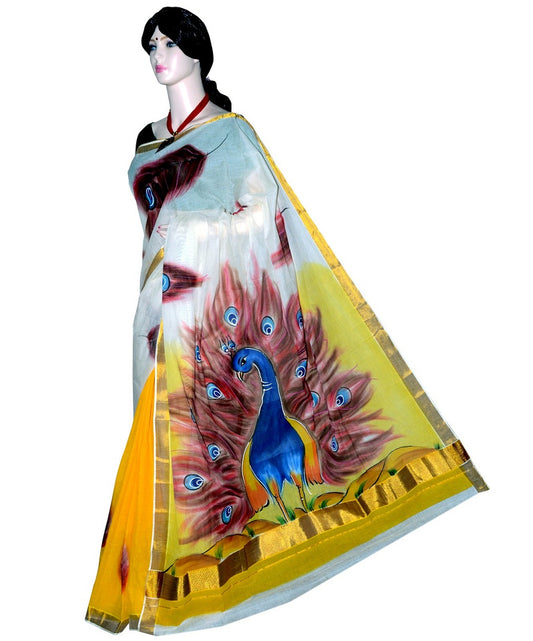 pj-peacock-hand-painted-kerala-cotton-saree-kcadi062
