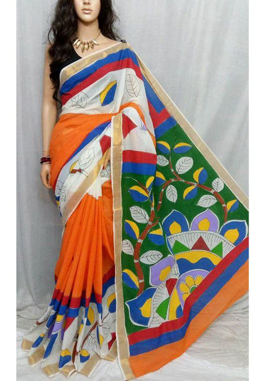 pj-floral-leaf-hand-painted-kerala-cotton-saree-kcadi009