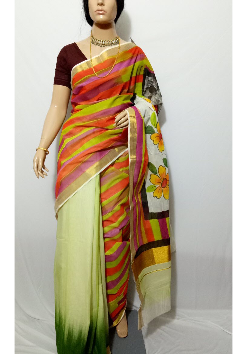 pj-hand-painted-kerala-cotton-saree-kcadi077