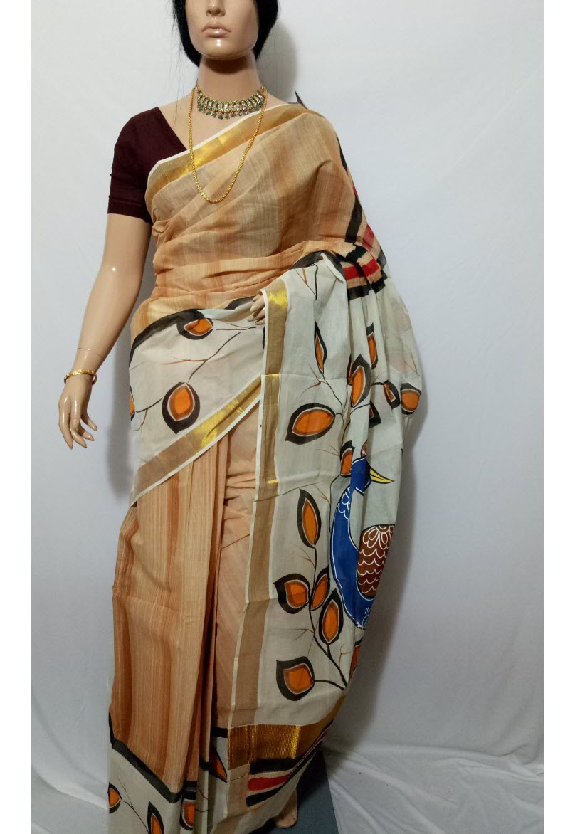 pj-hand-painted-kerala-cotton-saree-kcadi078