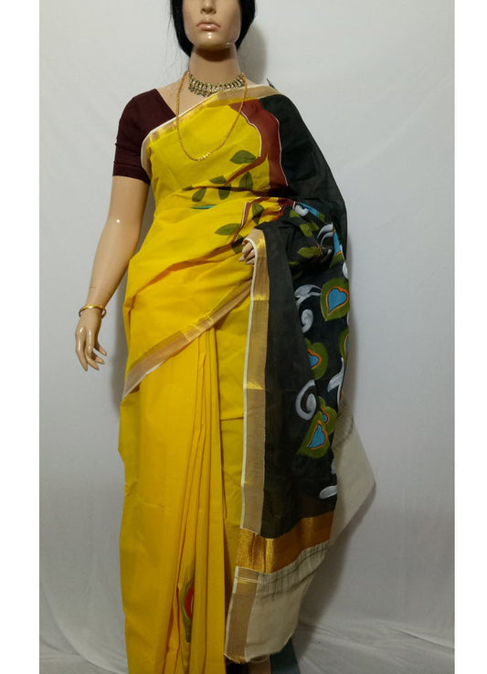 pj-hand-painted-kerala-cotton-saree-kcadi079