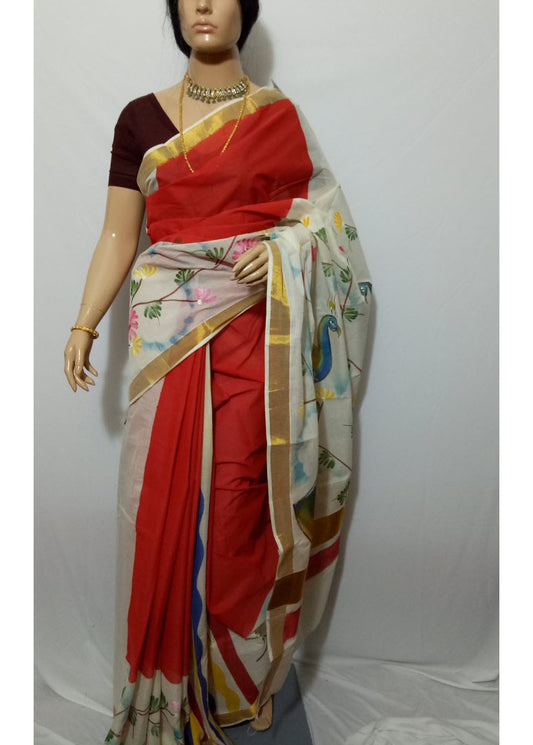 pj-hand-painted-kerala-cotton-saree-kcadi086