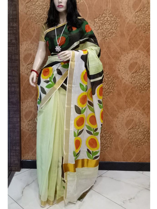 pj-hand-painted-kerala-cotton-saree-kcadi088