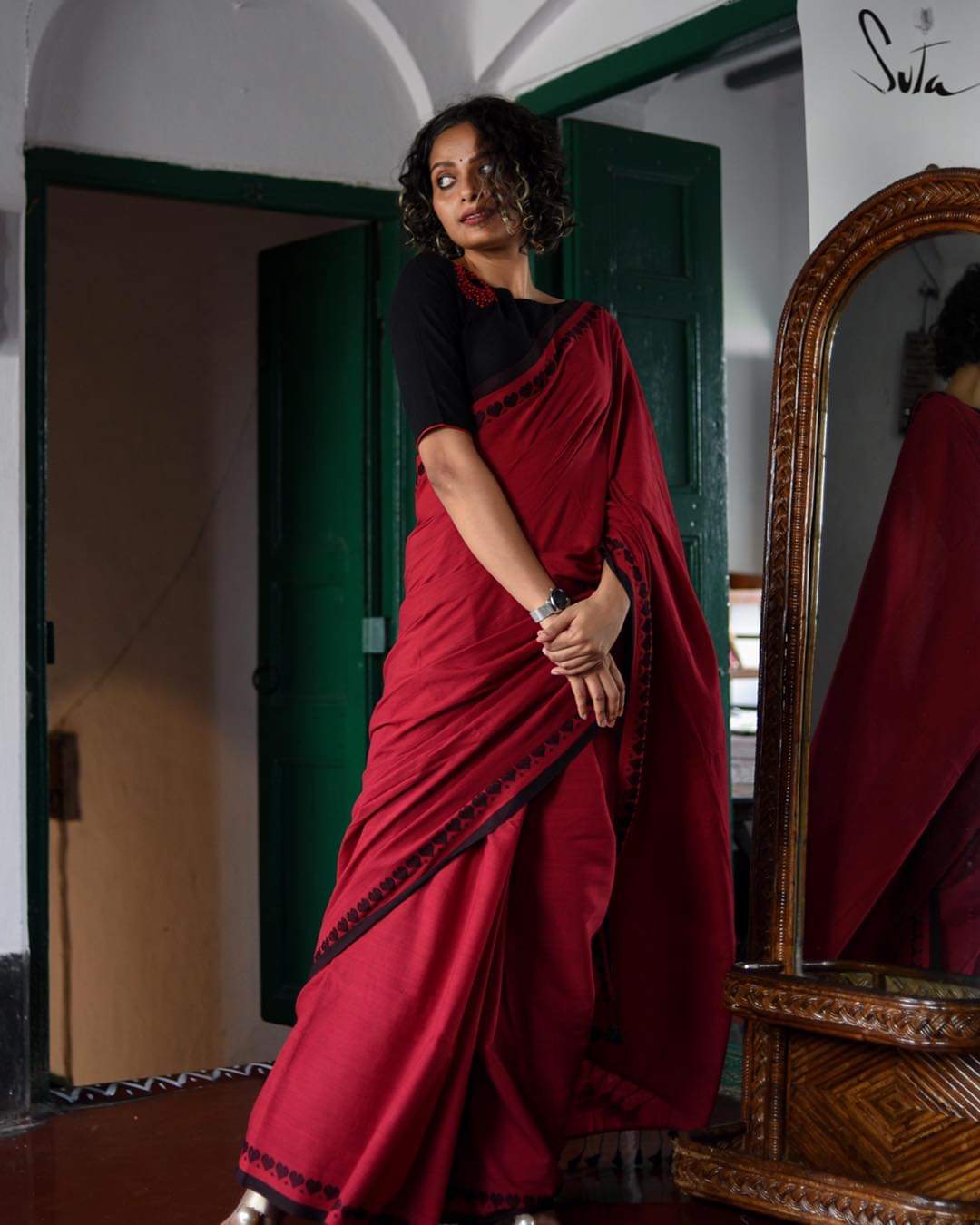 Amounee-Buy bagru cotton handblock printed sarees online – AMOUNEE -  Handloom & Handicraft